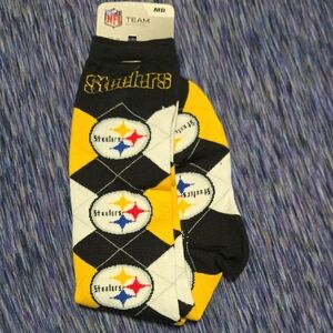 Men's Black and Yellow Socks
